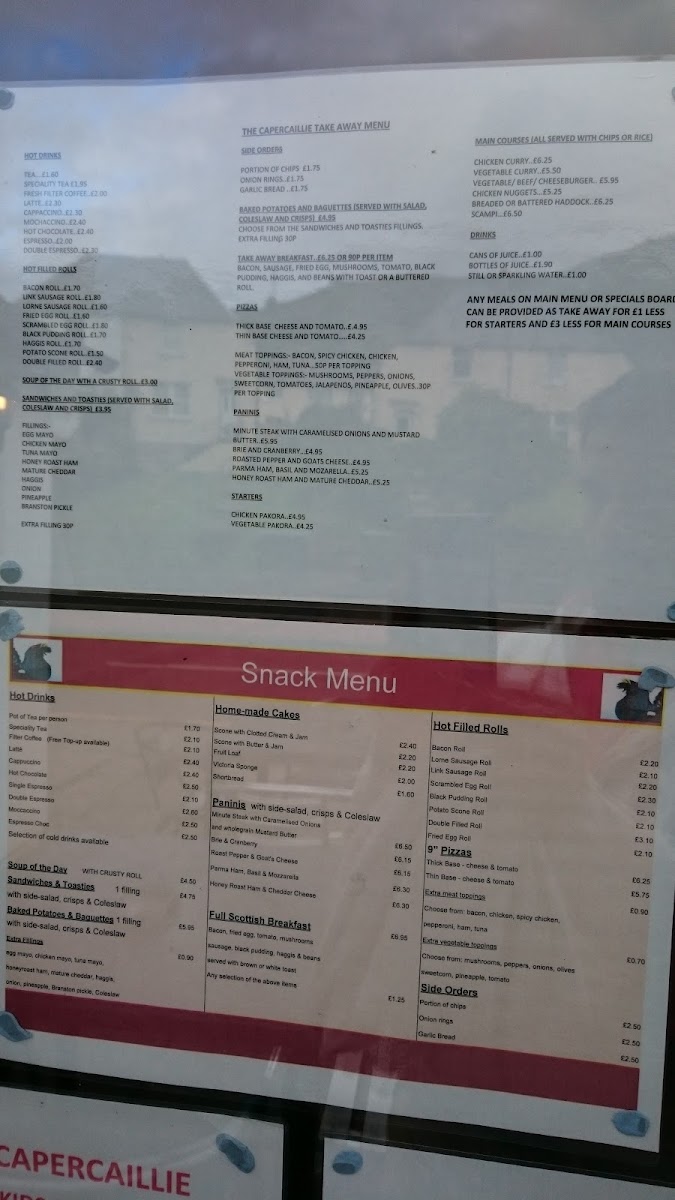 Menu Capercaillie Restaurant And Bar-5